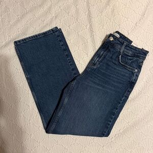 Zara Dark Blue Straight Leg Jeans